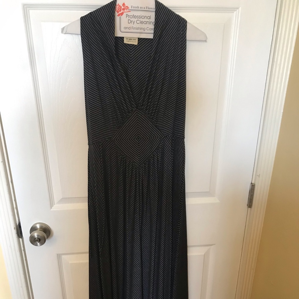 Black soft cotton maxi dress